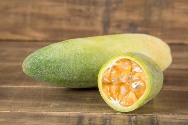 Curuba tropical fruit - Passiflora tripartite